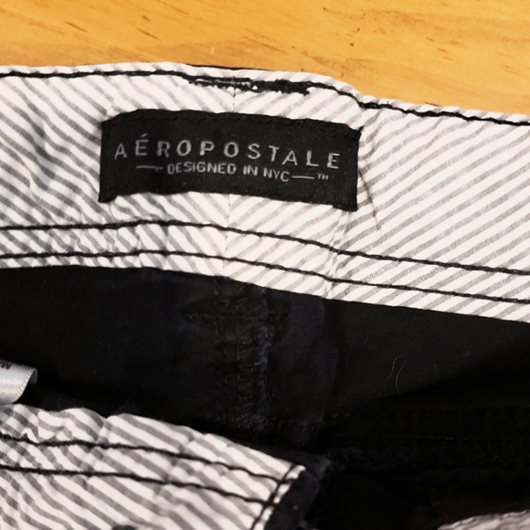 Cuffed Black Jean Shorts - Picture 5 of 7